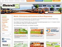 Tablet Screenshot of meindl-entsorgung.de